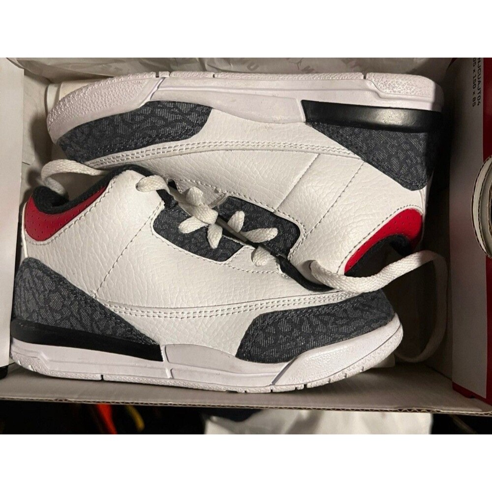 Air Jordan 3 Retro SE Fire Red Denim TD Size 9c With Box
